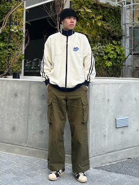 「いいね、save、フォローお願いします🤑」｜「アイテム（ハット）」を使った、Z(ゼット) さん（メンズ・182cm）の秋コーディネート