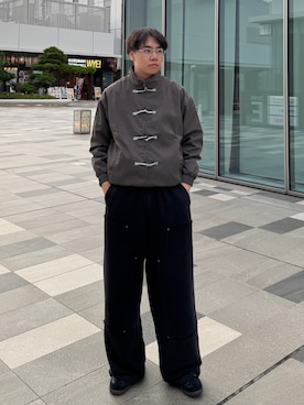 「アイテム（スウェットパンツ）」を使った、Z(ゼット) さん（メンズ・182cm・20代）の秋コーディネート