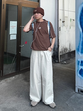 「アイテム（帽子）」を使った、Z(ゼット) さん（メンズ・182cm・20代）の秋コーディネート