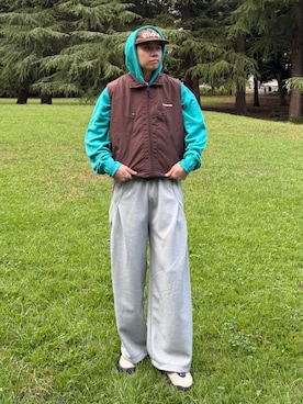 「アイテム（ベスト）」を使った、Z(ゼット) さん（メンズ・182cm・20代）の秋コーディネート