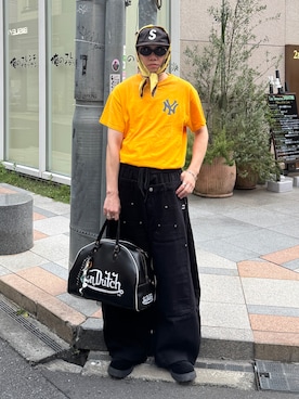 「アイテム（キャップ）」を使った、Z(ゼット) さん（メンズ・182cm・20代）の夏コーディネート