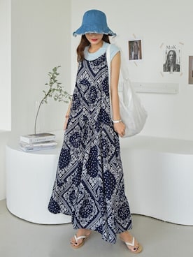 「韓国好きな人と繋がりたい」｜EVERY NANAさん（レディース・164cm）の夏コーディネート