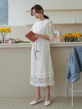 「韓国好きな人と繋がりたい」｜EVERY NANAさん（レディース・164cm）の夏コーディネート