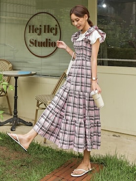 ワンピース ドレスを使った 韓国ファッション の人気ファッションコーディネート Wear