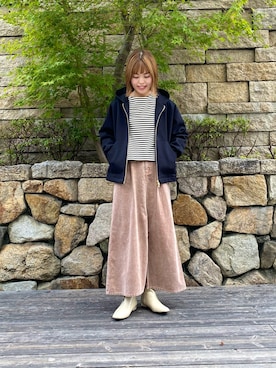 「URBAN RESEARCH」｜「アイテム（ブルゾン）」を使った、wakaさん（レディース・158cm）の秋コーディネート