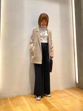 「RODE SKO」｜「アイテム（その他アウター）」を使った、wakaさん（レディース・158cm）の秋コーディネート