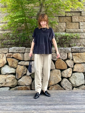 「RODE SKO」｜「アイテム（アクセサリー）」を使った、wakaさん（レディース・158cm）の夏コーディネート