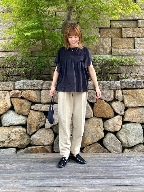 セール】ポプリンドロストテーパードパンツ（その他パンツ