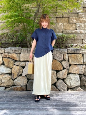 「RODE SKO」｜「アイテム（サンダル）」を使った、wakaさん（レディース・158cm）の夏コーディネート