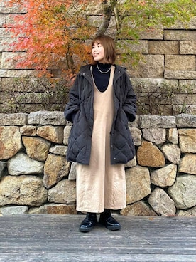 「URBAN RESEARCH（アーバンリサーチ）のアイテム（ダウンジャケット/コート）」を使った、wakaさん（レディース・158cm）の冬コーディネート