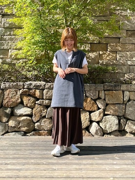 「URBAN RESEARCH（アーバンリサーチ）のアイテム（ブレスレット）」を使った、wakaさん（レディース・158cm）の夏コーディネート