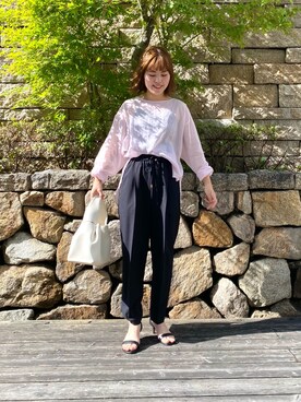 「URBAN RESEARCH（アーバンリサーチ）のアイテム（ブレスレット）」を使った、wakaさん（レディース・158cm）の春コーディネート