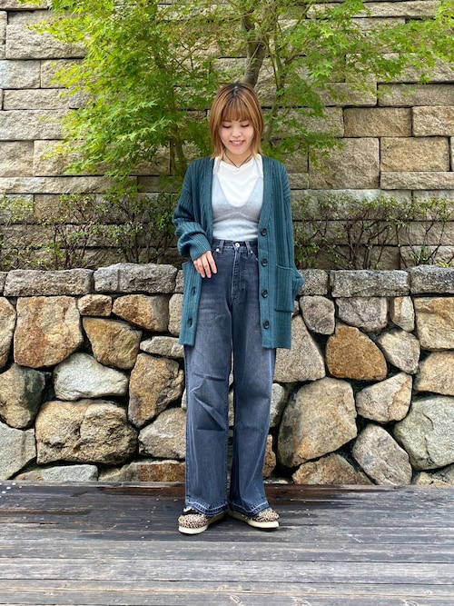URBAN RESEARCH / アーバンリサーチ ウールワイドリブVネックカーディガン URBAN RESEARCH カーディガン ウールワイドリブVネック