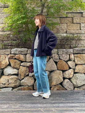 「ASICS（アシックス）のASICS　GEL-KAYANO 14（スニーカー）」を使った、wakaさん（レディース・158cm）の秋コーディネート