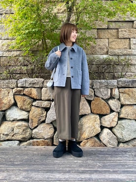 「URBAN RESEARCH（アーバンリサーチ）のアイテム（レッグウェア）」を使った、wakaさん（レディース・158cm）の秋コーディネート