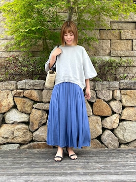 「URBAN RESEARCH（アーバンリサーチ）のアイテム（ブレスレット）」を使った、wakaさん（レディース・158cm）の春コーディネート