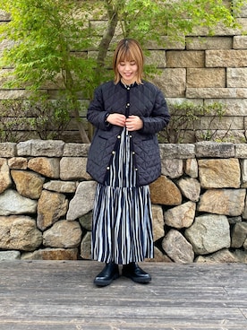「Traditional Weatherwear」｜「アイテム（ワンピース/ドレス）」を使った、wakaさん（レディース・158cm）の秋コーディネート