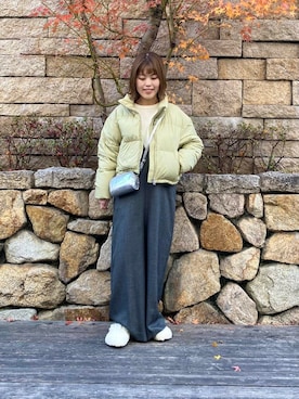 「URBAN RESEARCH（アーバンリサーチ）のアイテム（ダウンジャケット/コート）」を使った、wakaさん（レディース・158cm）の冬コーディネート