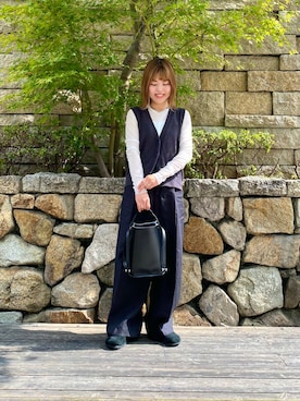 「PIENI（ピエニ）のPIENI　KUU（トートバッグ）」を使った、wakaさん（レディース・158cm）の夏コーディネート