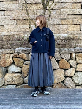 「URBAN RESEARCH（アーバンリサーチ）のアイテム（バックパック/リュック）」を使った、wakaさん（レディース・158cm）の冬コーディネート