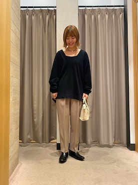 「RODE SKO」｜「アイテム（パンツ）」を使った、wakaさん（レディース・158cm）の秋コーディネート