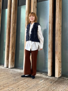「RODE SKO」｜「アイテム（パンツ）」を使った、wakaさん（レディース・158cm）の秋コーディネート