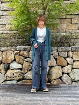 「URBAN RESEARCH（アーバンリサーチ）のアイテム（その他トップス）」を使った、wakaさん（レディース・158cm）の秋コーディネート