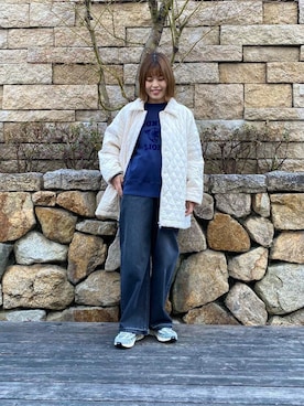 「URBAN RESEARCH（アーバンリサーチ）のアイテム（ダウンジャケット/コート）」を使った、wakaさん（レディース・158cm）の冬コーディネート