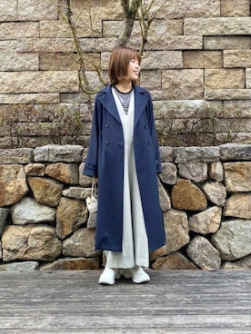 「ウェーブ×イエベ秋」｜「アイテム（サロペット/オーバーオール）」を使った、wakaさん（レディース・158cm）の冬コーディネート