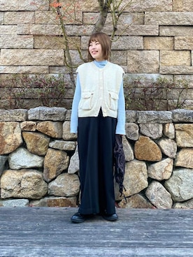 crinkle crinkle crinkle ニットベスト crinkle ベスト ジレ 「別注」crinkle crinkle×UR NEPAL KNIT