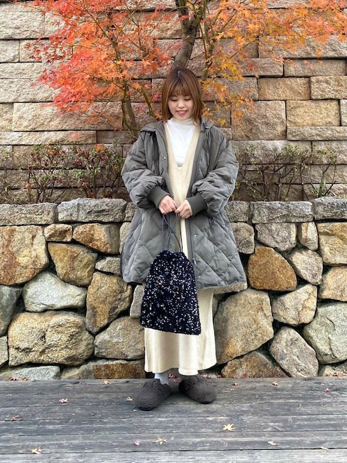 Ron Hermanx CP SHADES Vネックリネンワンピース　水色 Ron Hermanx CP SHADES Vネックリネンワンピース 水色