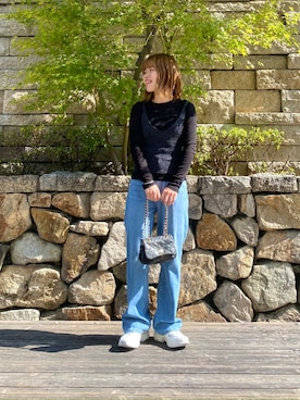 「URBAN RESEARCH（アーバンリサーチ）のアイテム（ブレスレット）」を使った、wakaさん（レディース・158cm）の夏コーディネート