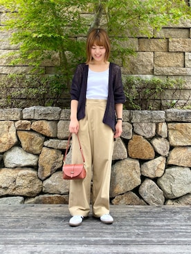 「LAPUIS（ラピュイ）のアイテム（アクセサリー）」を使った、wakaさん（レディース・158cm）の夏コーディネート