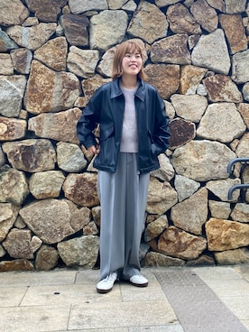 「URBAN RESEARCH」｜「アイテム（ブルゾン）」を使った、wakaさん（レディース・158cm）の秋コーディネート