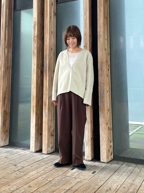 セール】ウールライクVネックトップス（Tシャツ/カットソー）｜URBAN