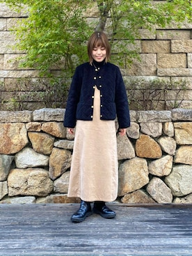 「寒い」｜「アイテム（ジャケット/アウター）」を使った、wakaさん（レディース・158cm）の秋コーディネート