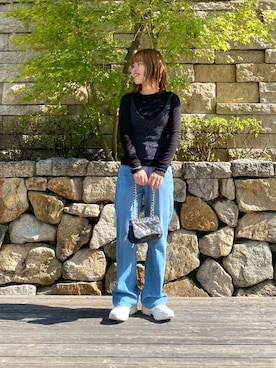 「URBAN RESEARCH（アーバンリサーチ）のアイテム（ブレスレット）」を使った、wakaさん（レディース・158cm）の夏コーディネート