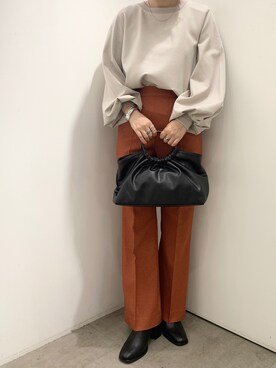 「SENSE OF PLACE by URBAN RESEARCH（センスオブプレイスバイアーバンリサーチ）のアイテム（ブーツ）」を使った、Hitomさん（レディース・158cm）の秋コーディネート
