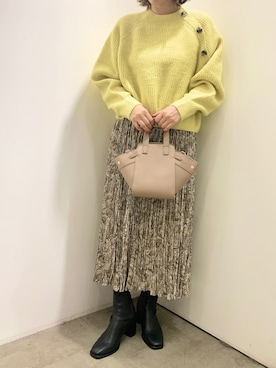 「SENSE OF PLACE by URBAN RESEARCH（センスオブプレイスバイアーバンリサーチ）のアイテム（ブーツ）」を使った、Hitomさん（レディース・158cm）の秋コーディネート