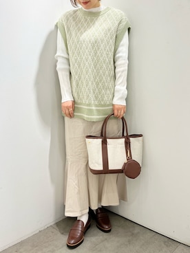 Hitomさん（レディース・158cm）の冬コーディネート