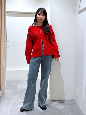 「FREE'S MART（フリーズマート）のアイテム（ローファー）」を使った、tomoさん（レディース・161cm）の冬コーディネート