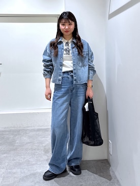 「FREE'S MART（フリーズマート）のアイテム（ブルゾン）」を使った、tomoさん（レディース・161cm）の春コーディネート