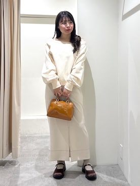 「FREE'S MART（フリーズマート）のアイテム（スウェット）」を使った、tomoさん（レディース・161cm）の冬コーディネート
