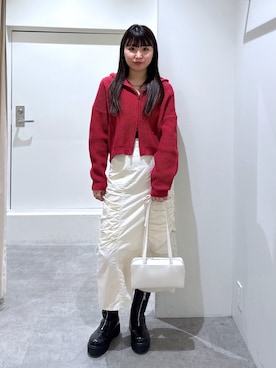 「FREE'S MART（フリーズマート）のアイテム（ブーツ）」を使った、tomoさん（レディース・161cm）の春コーディネート