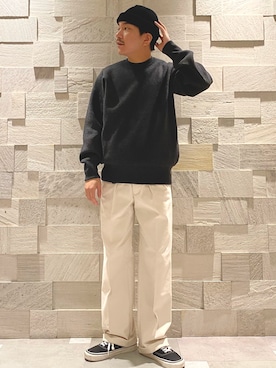 「SCYE BASICS（サイベーシックス）のアイテム」を使った、つーさん（メンズ・174cm）の秋コーディネート