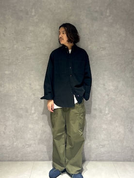 「アイテム（サンダル）」を使った、つーさん（メンズ・174cm）の秋コーディネート
