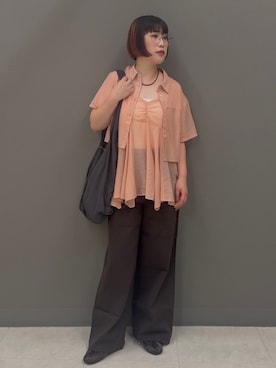 「KBF（ケイビーエフ）のアイテム（アクセサリー）」を使った、まこぴさん（レディース・161cm）の夏コーディネート