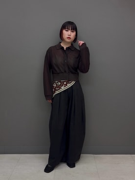 まこぴさん（レディース・161cm）の春コーディネート