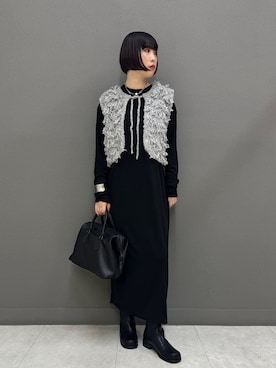 「アイテム（ベスト）」を使った、まこぴさん（レディース・162cm）の秋コーディネート