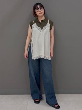 まこぴさん（レディース・161cm）の夏コーディネート
